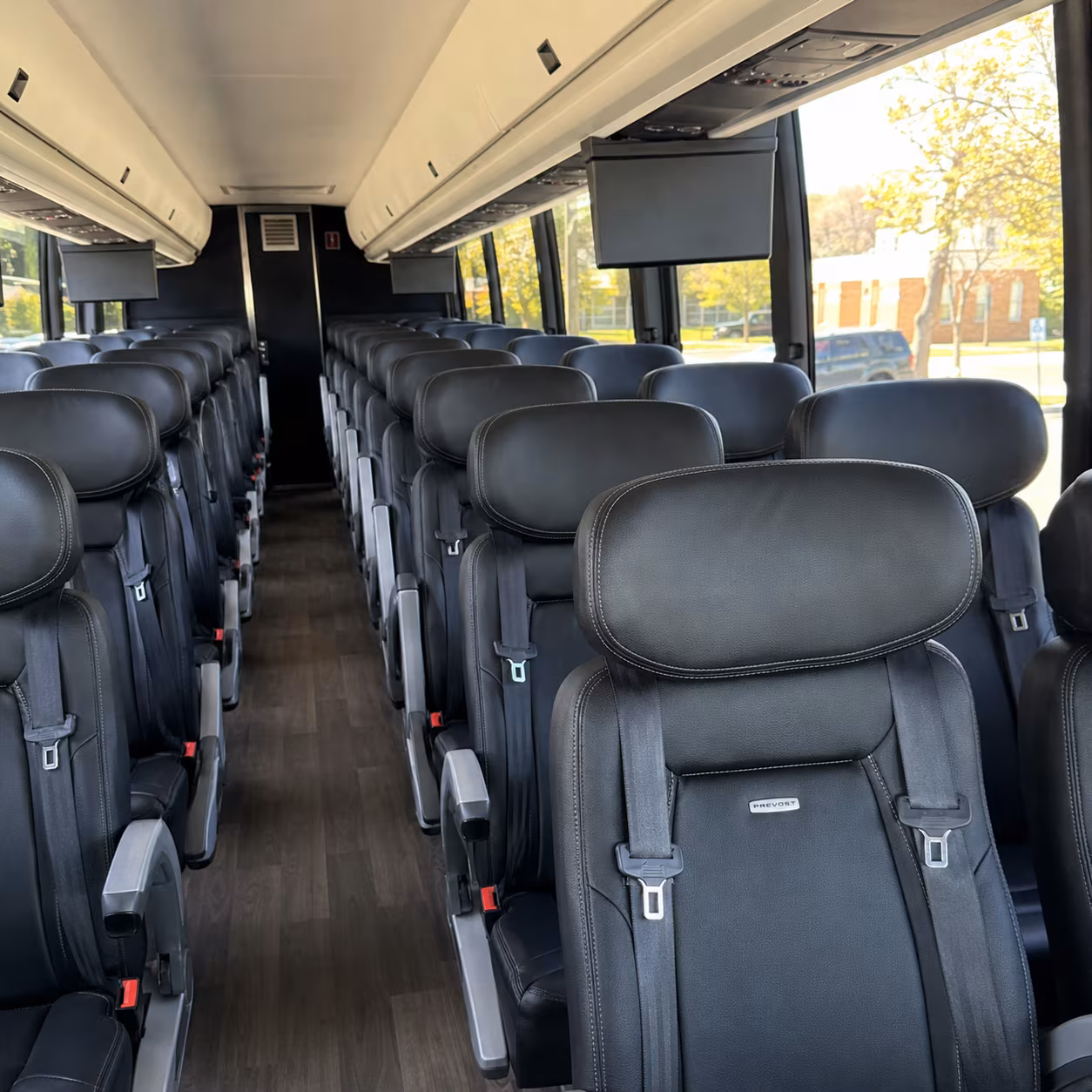 mount vernon charter bus interior