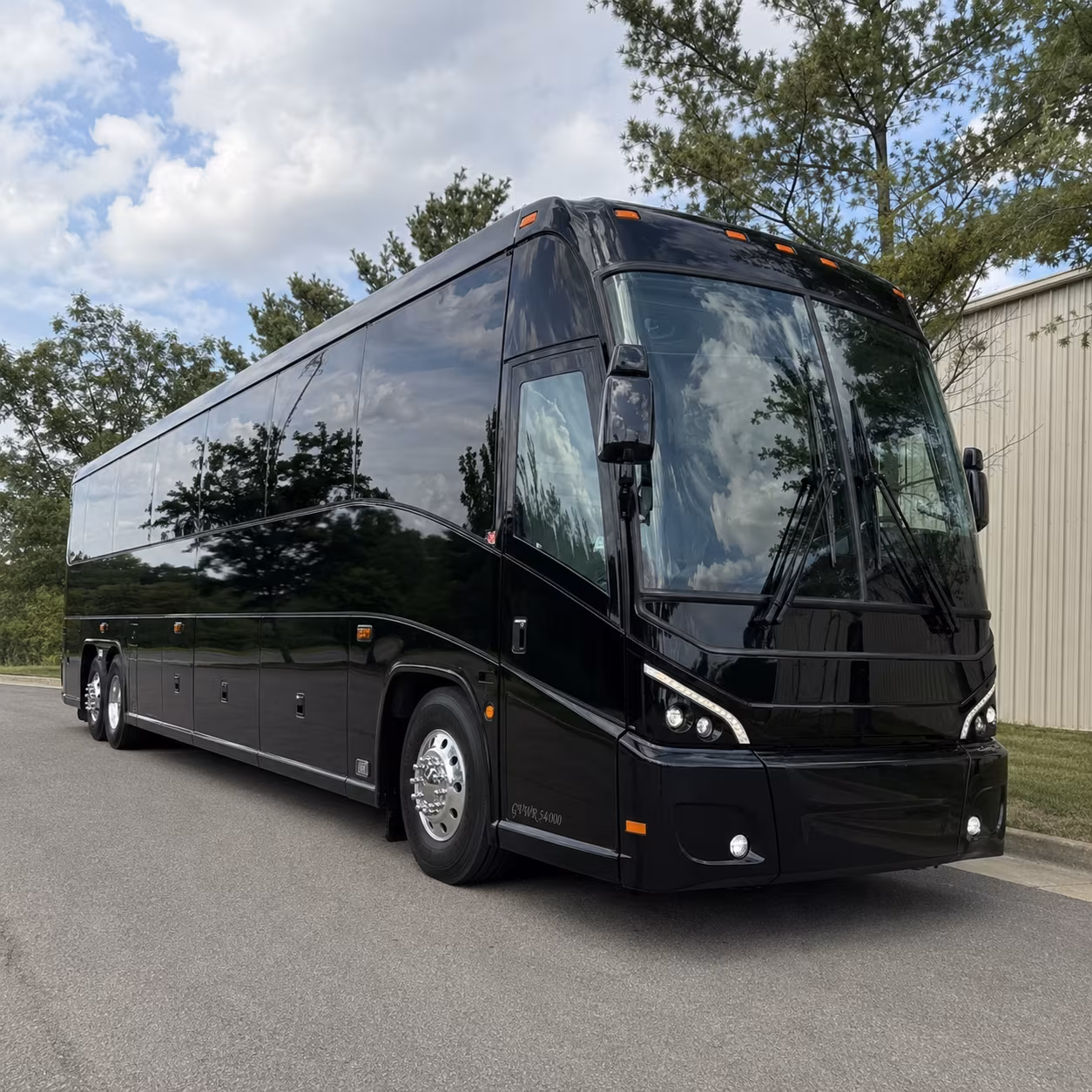 mount vernon charter bus rental exterior